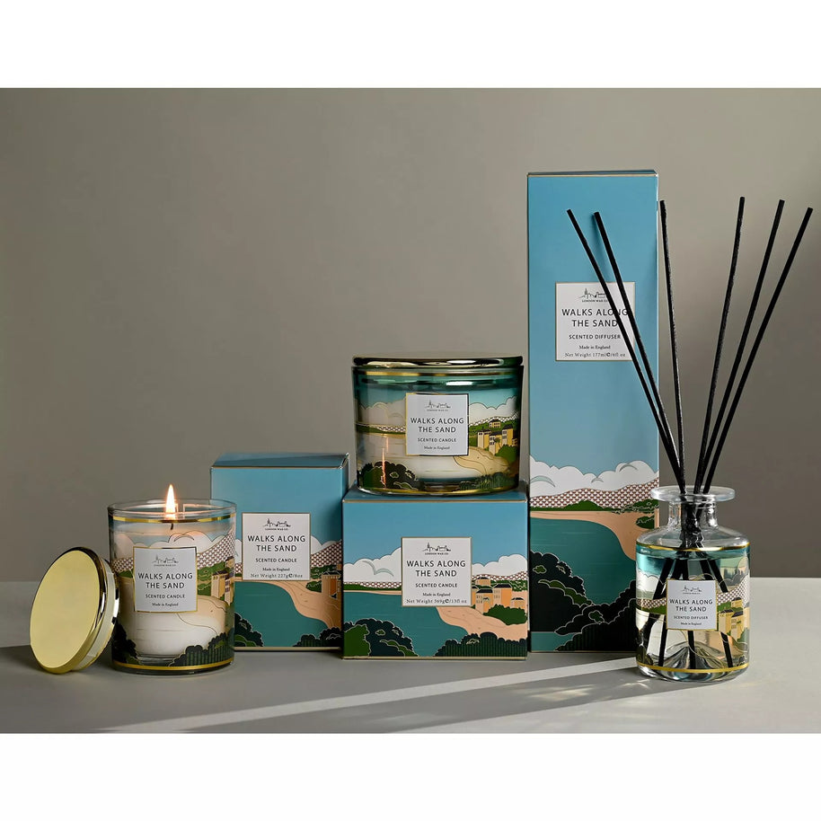 The London Wax Company Walks Along The Sand 3 Wick Candle 369g
