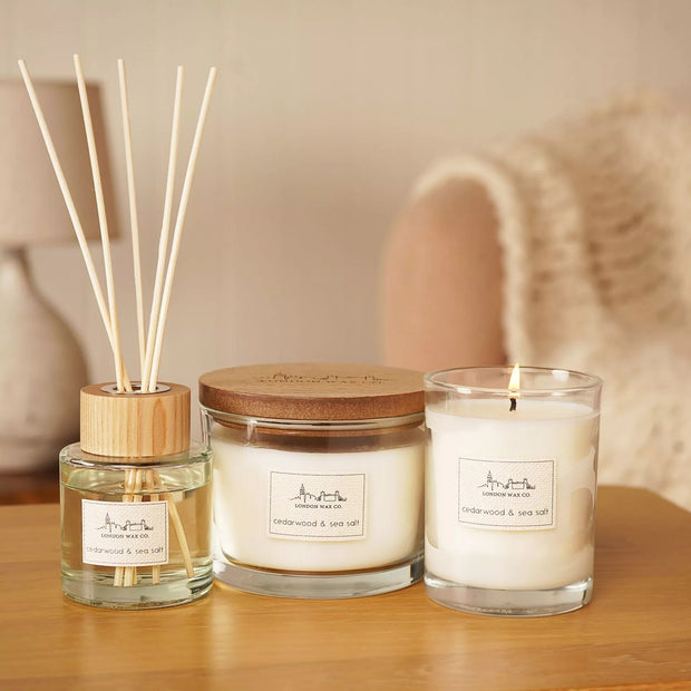 The London Wax Company Cedarwood & Sea Salt Lidded Candle 368g