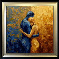 The Hug - Abstract Wall Art