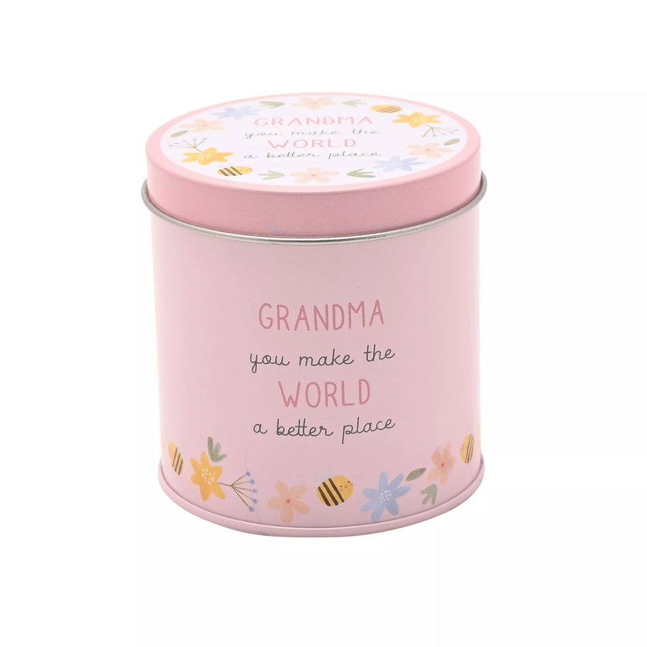 Love Life Tin Candle 8cm x 7.5cm - Grandma