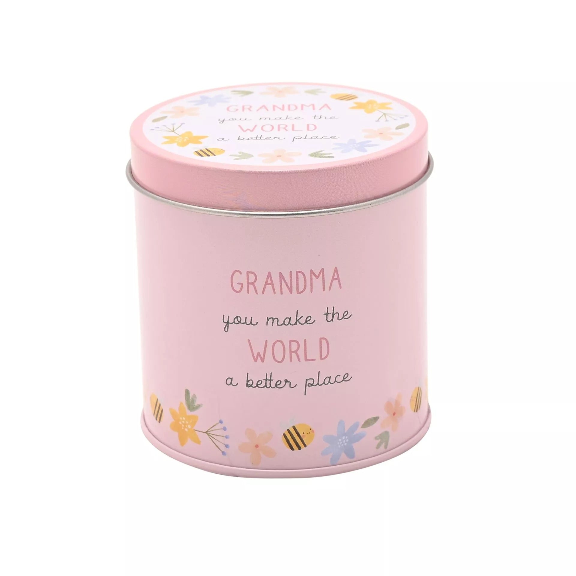Love Life Tin Candle 8cm x 7.5cm - Grandma