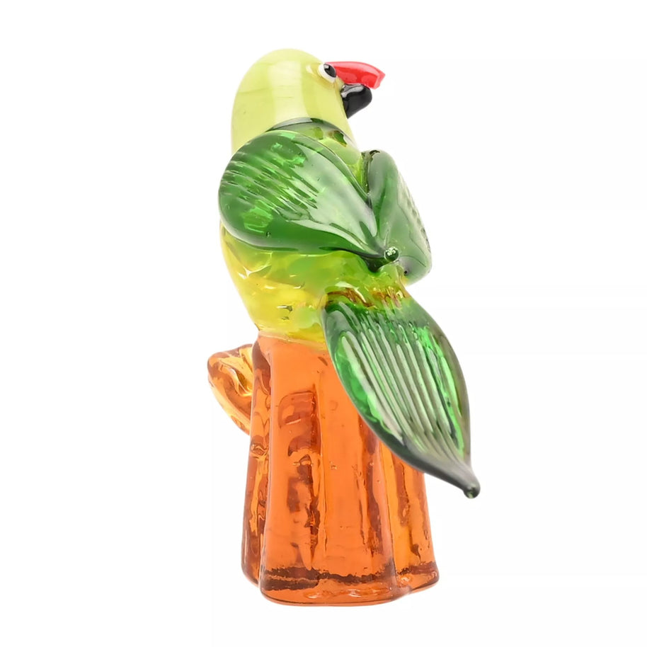 Objets d'art Glass Miniature Figurine - Polly Parrot