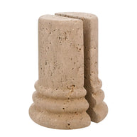 Hestia Travertine Column Bookends