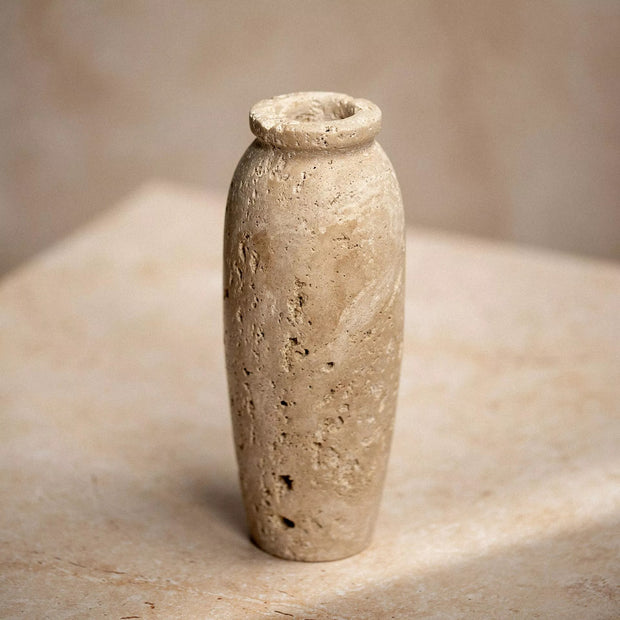 Hestia Travertine Vase