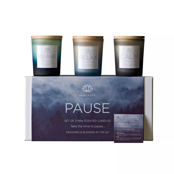 Serenity Pause Set of 3 Candles 70g