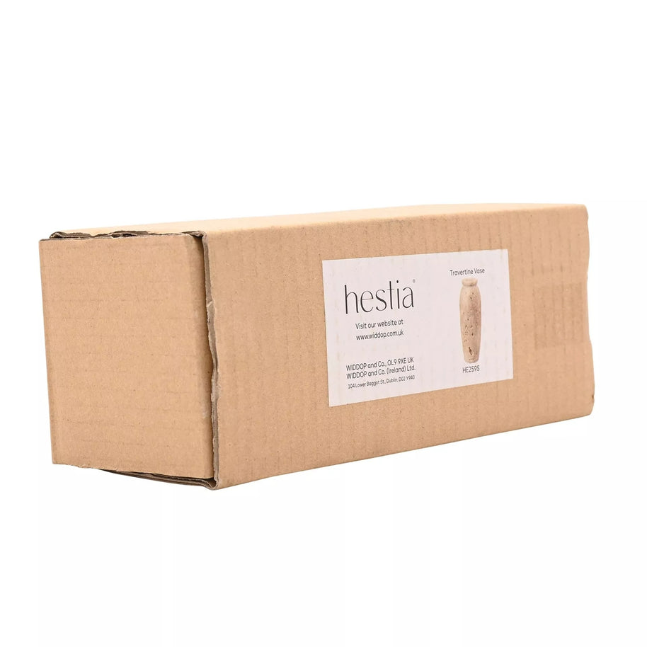 Hestia Travertine Vase