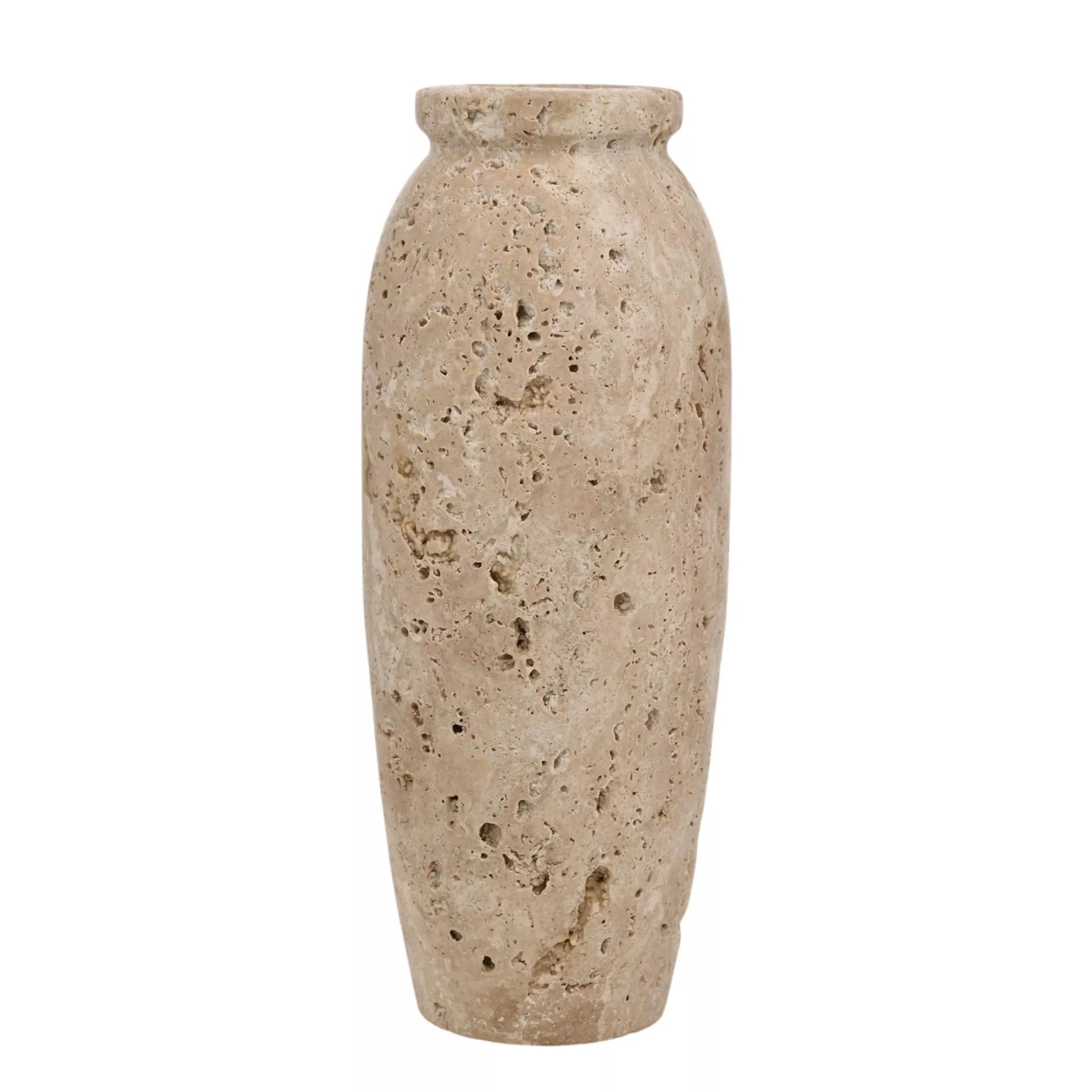 Hestia Travertine Vase