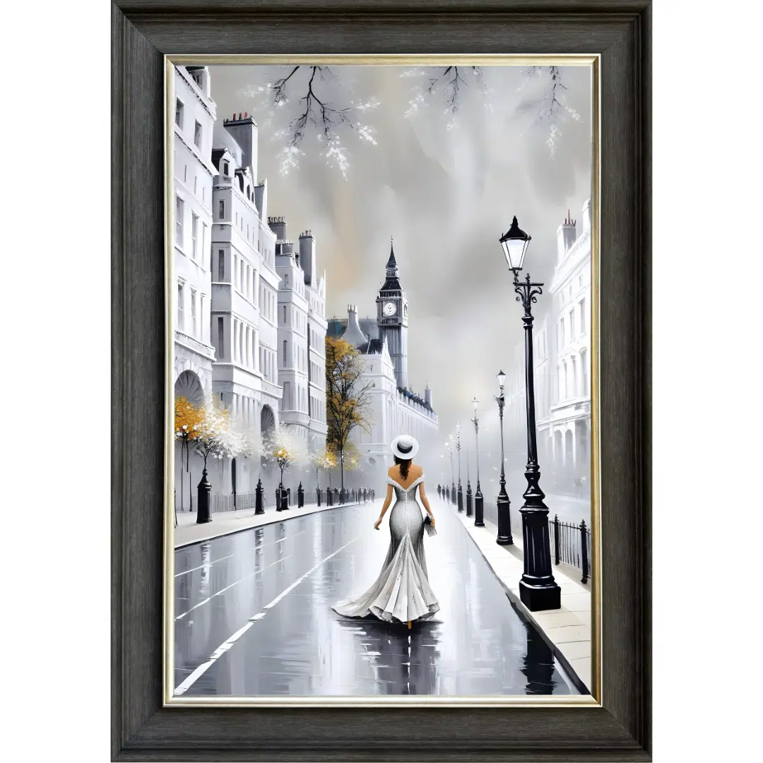 Fashionably Late - Framed Wall Art