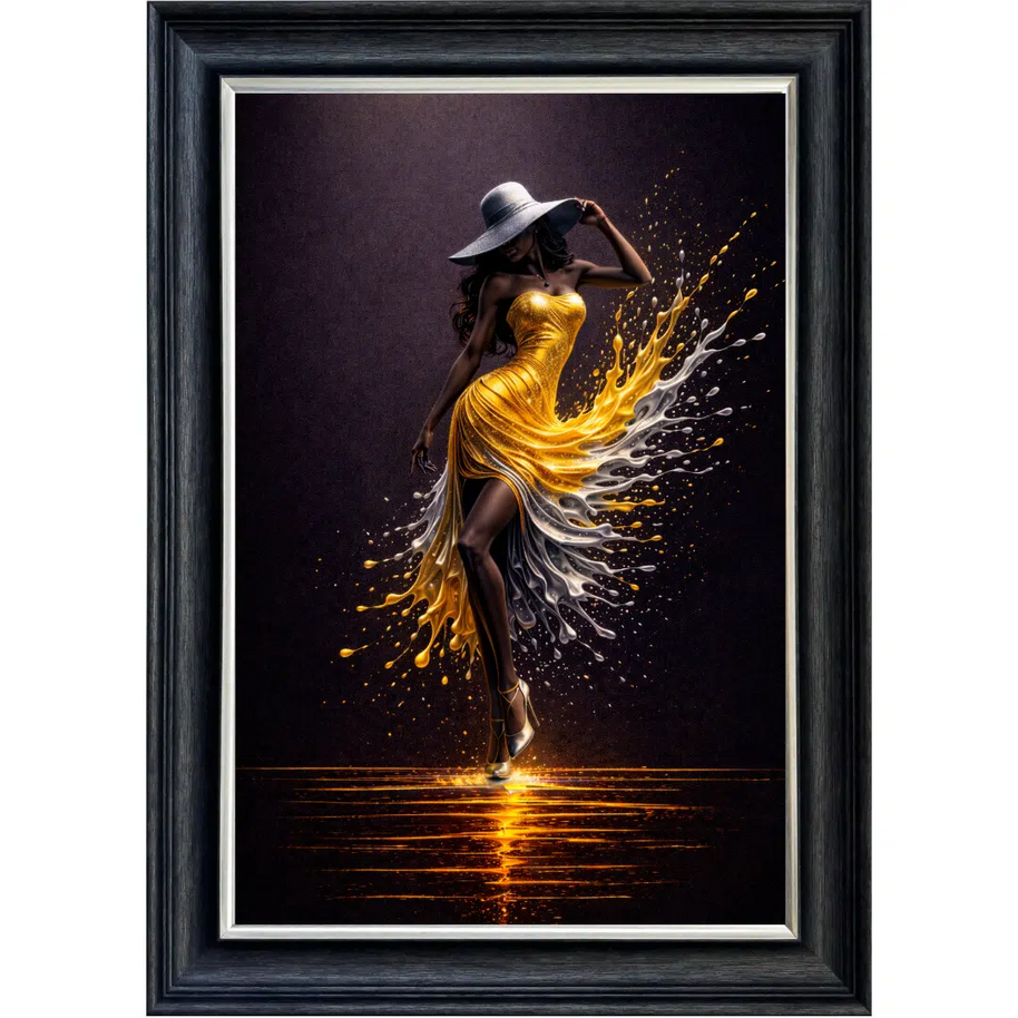 Verdant Flash Lady - Framed Wall Art