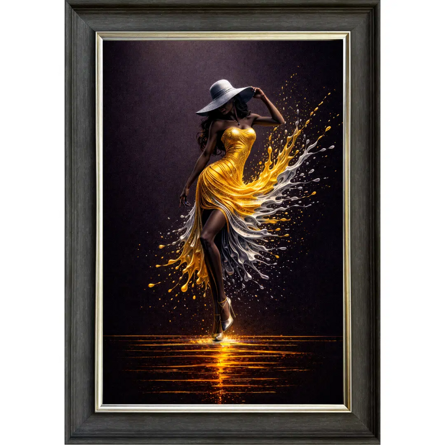 Verdant Flash Lady - Framed Wall Art