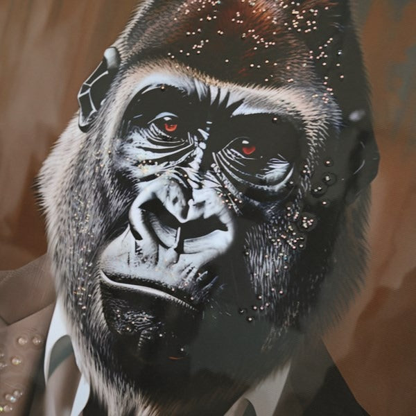 Gorilla Crystal Print