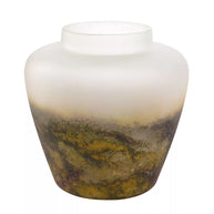 Hestia Decorative Wide Rimmed Glass Vase