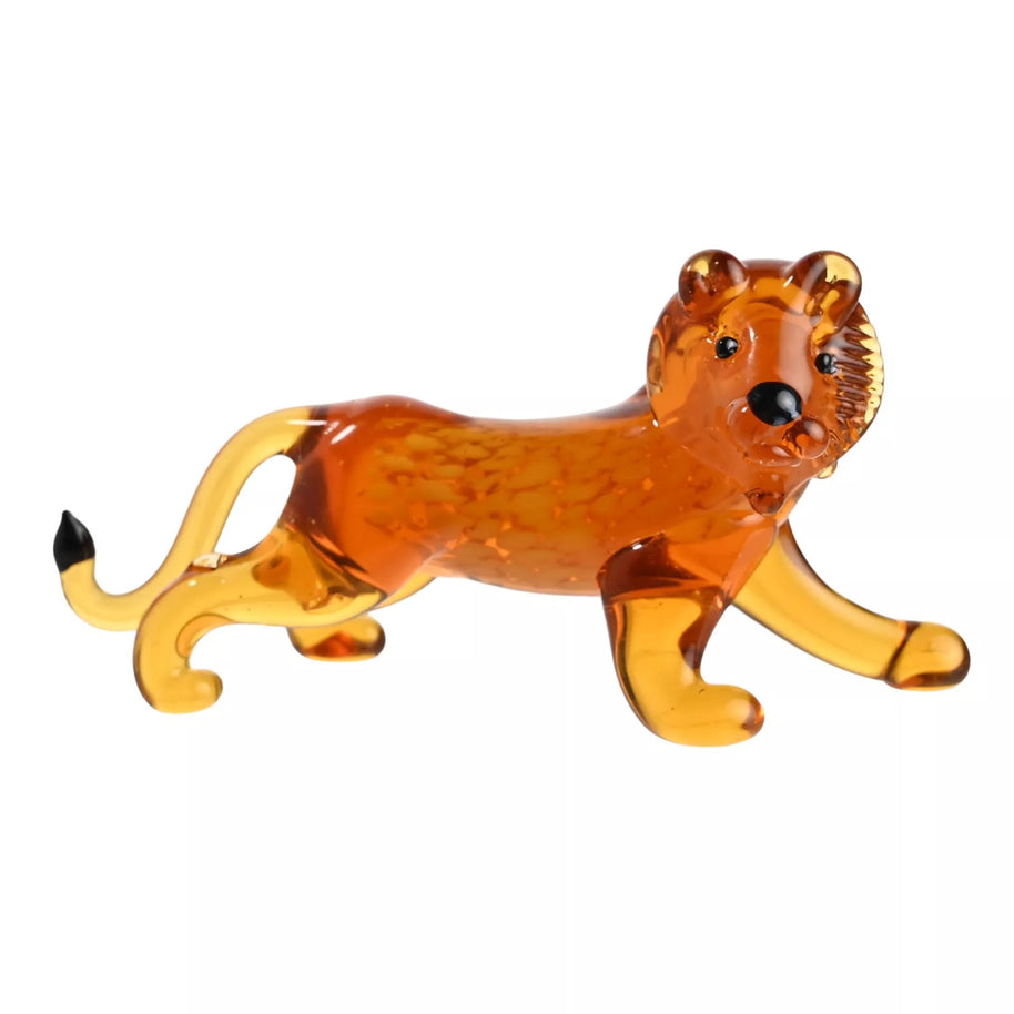 Objets d'art Miniature Glass Figurine - Lion