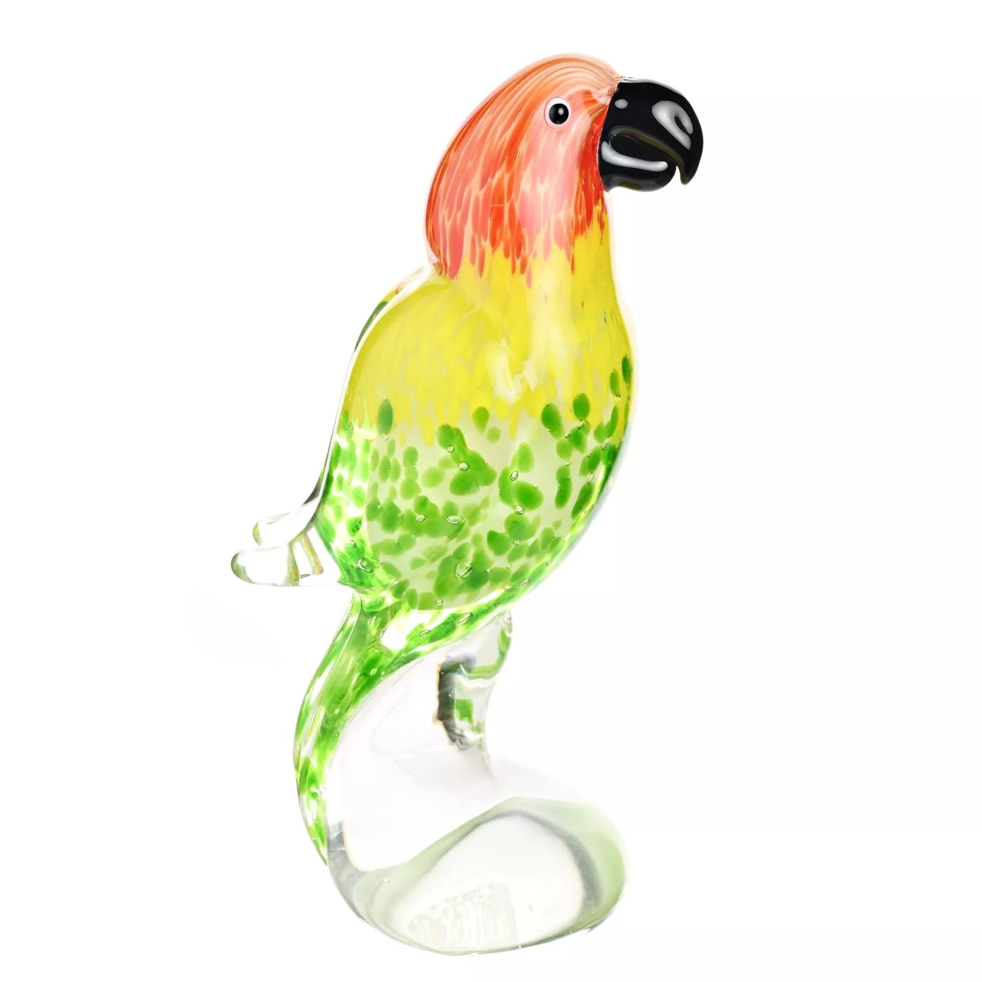 Objets d'art Glass Figurine - Tropical Parrot