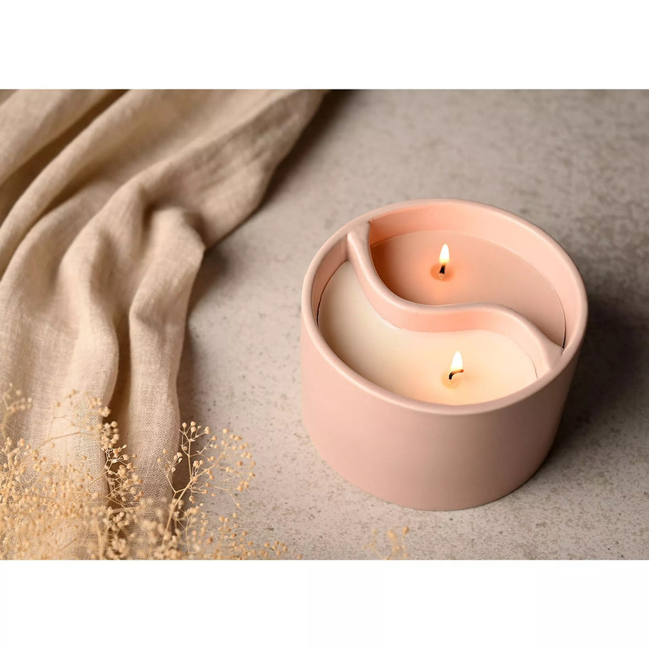 Serenity Yin Yan Breathe & Flow Ceramic Candle