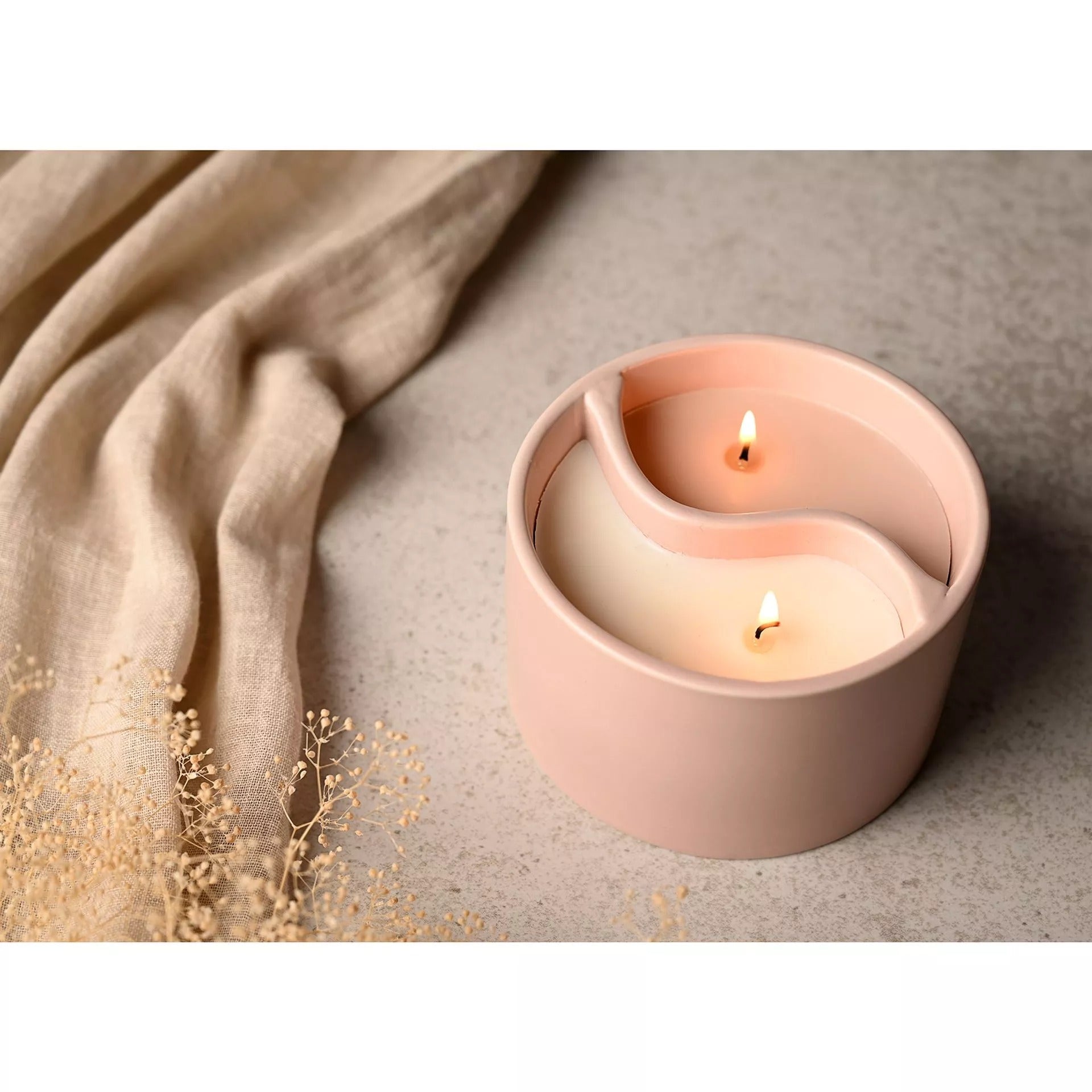 Serenity Yin Yan Breathe & Flow Ceramic Candle