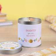 Love Life Tin Candle 8cm x 7.5cm - Daughter