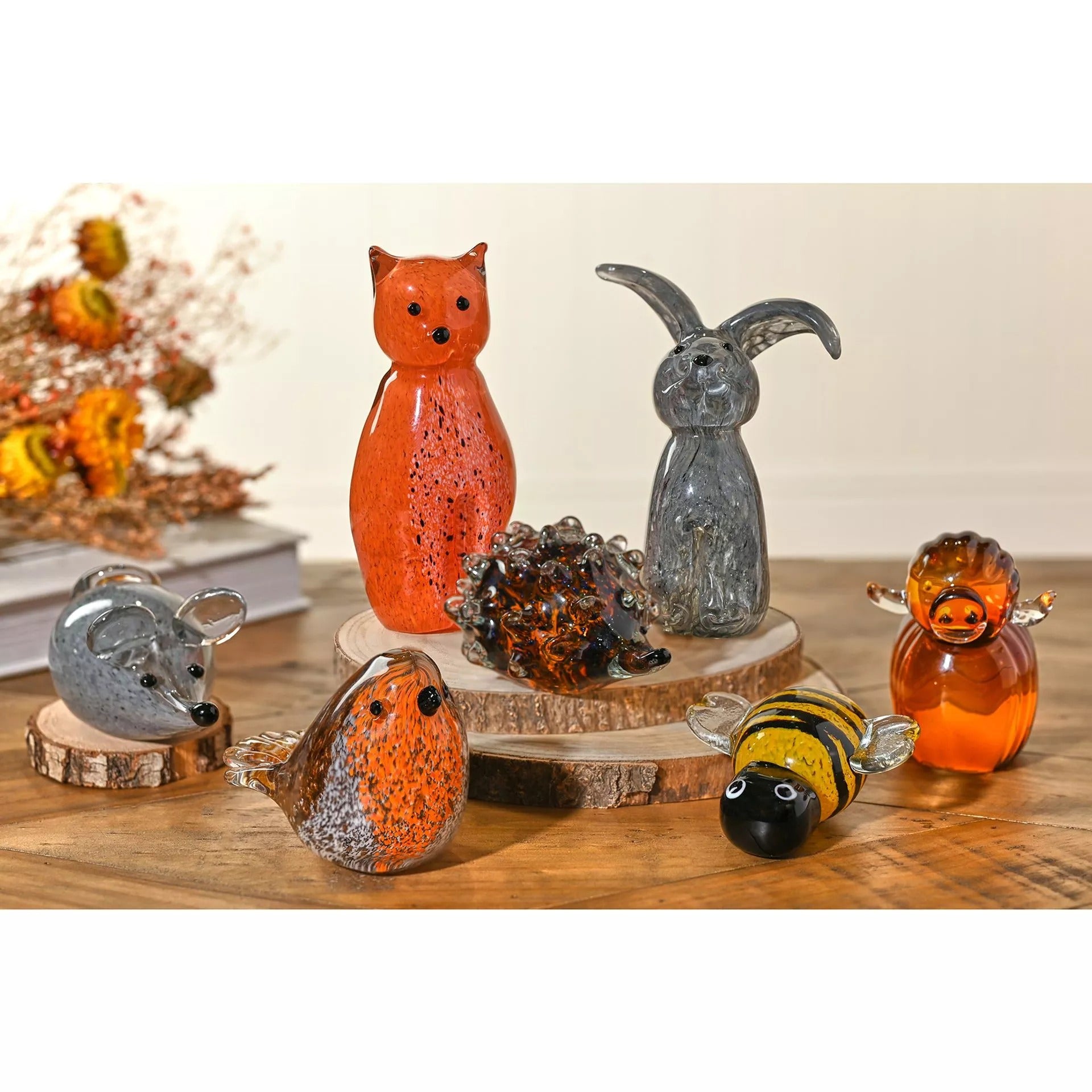 Objets d'art Glass Figurine - Hedgehog