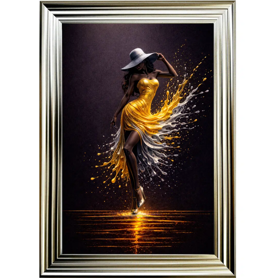 Verdant Flash Lady - Framed Wall Art